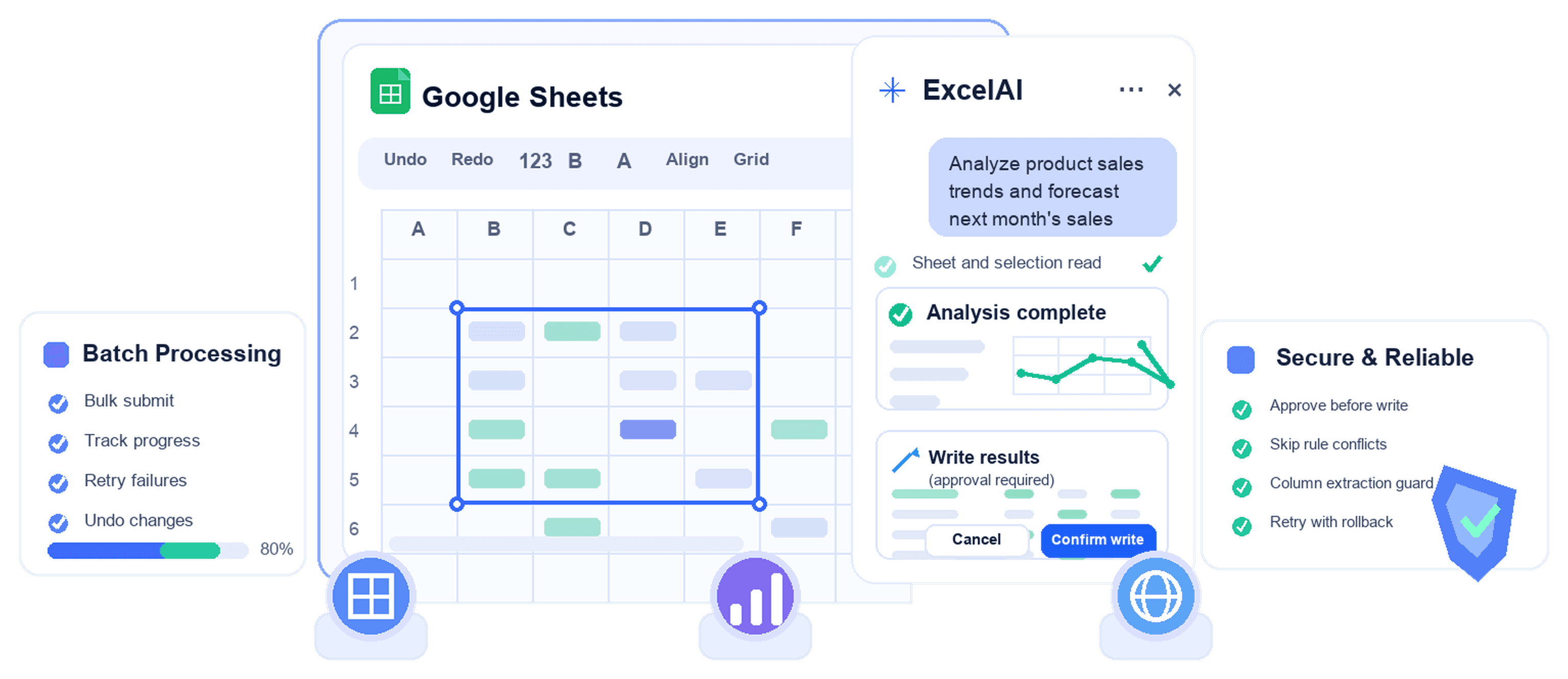 ExcelAI spreadsheet automation dashboard ExcelAI spreadsheet automation dashboard